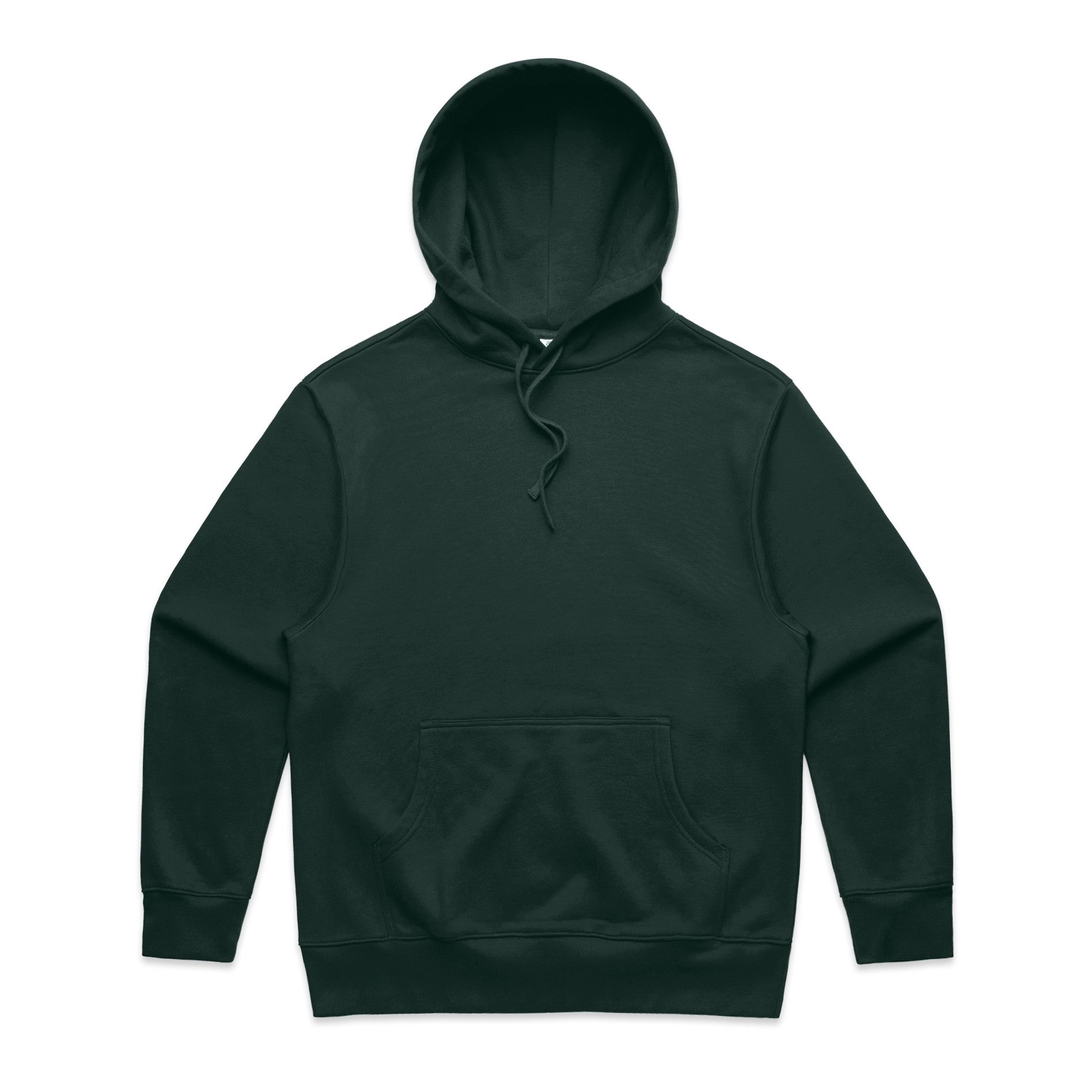 Cotton-faced fleece and garment construction in River Moss / Pine Green