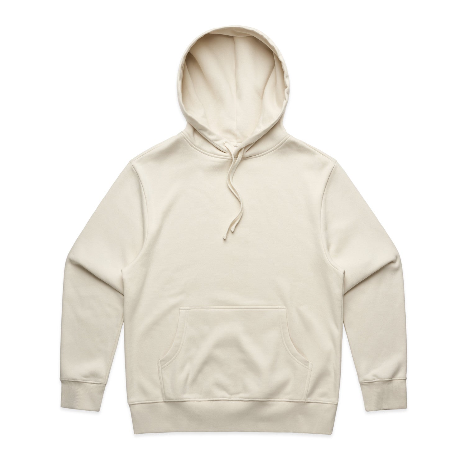 Cotton-faced fleece and garment construction in River Cream / Ecru